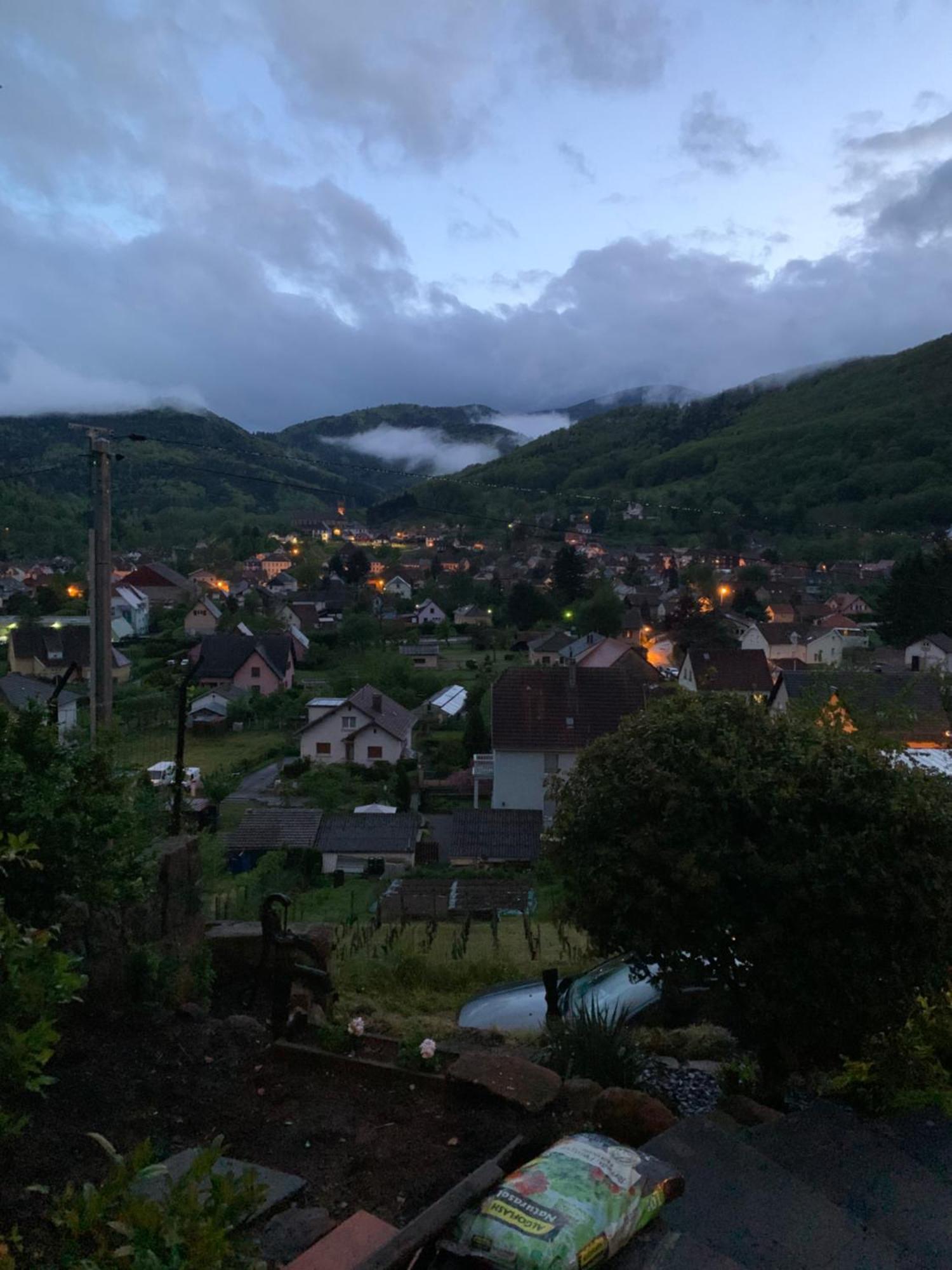 Au Reposoir - Vue Sur La Montagne Apartment Buhl Bagian luar foto